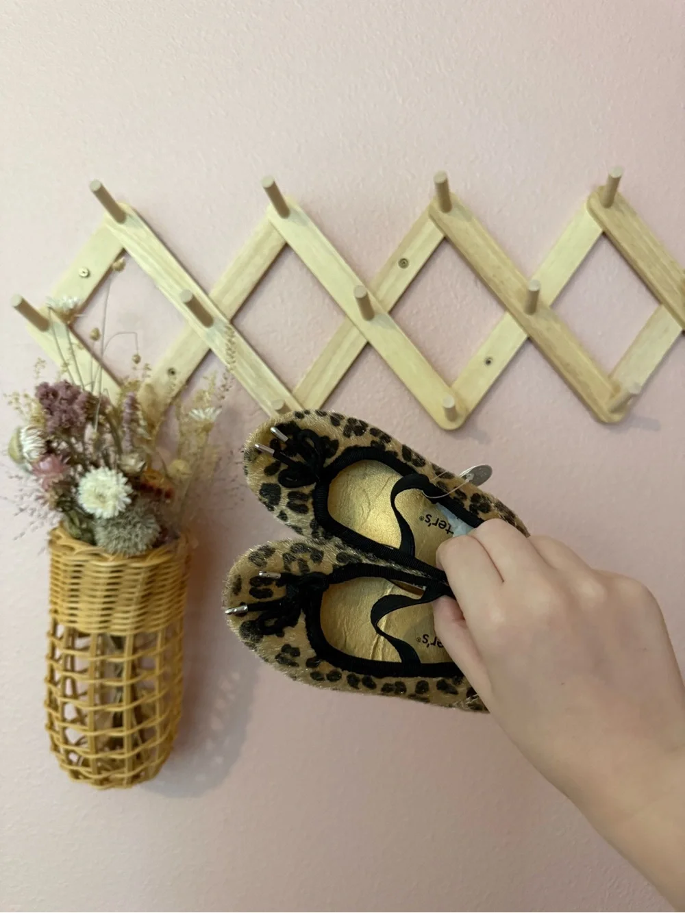 NEW Carters Kids Leopard Print Ballet Flats with Bow - Gold Insole